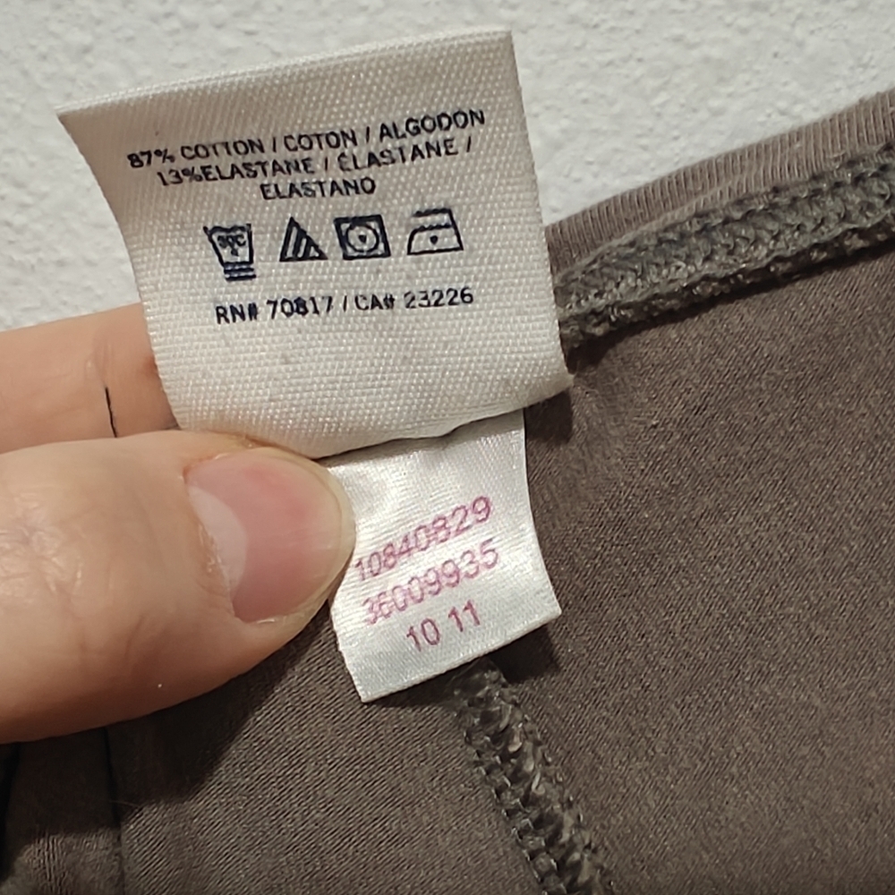 True Y2K Victoria's Secret Pink Fold Over Yoga Pants Medium Brown With Gray Hue - Picture 8 of 9